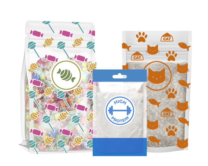 Clear Stand Up Pouches SPS Pouches